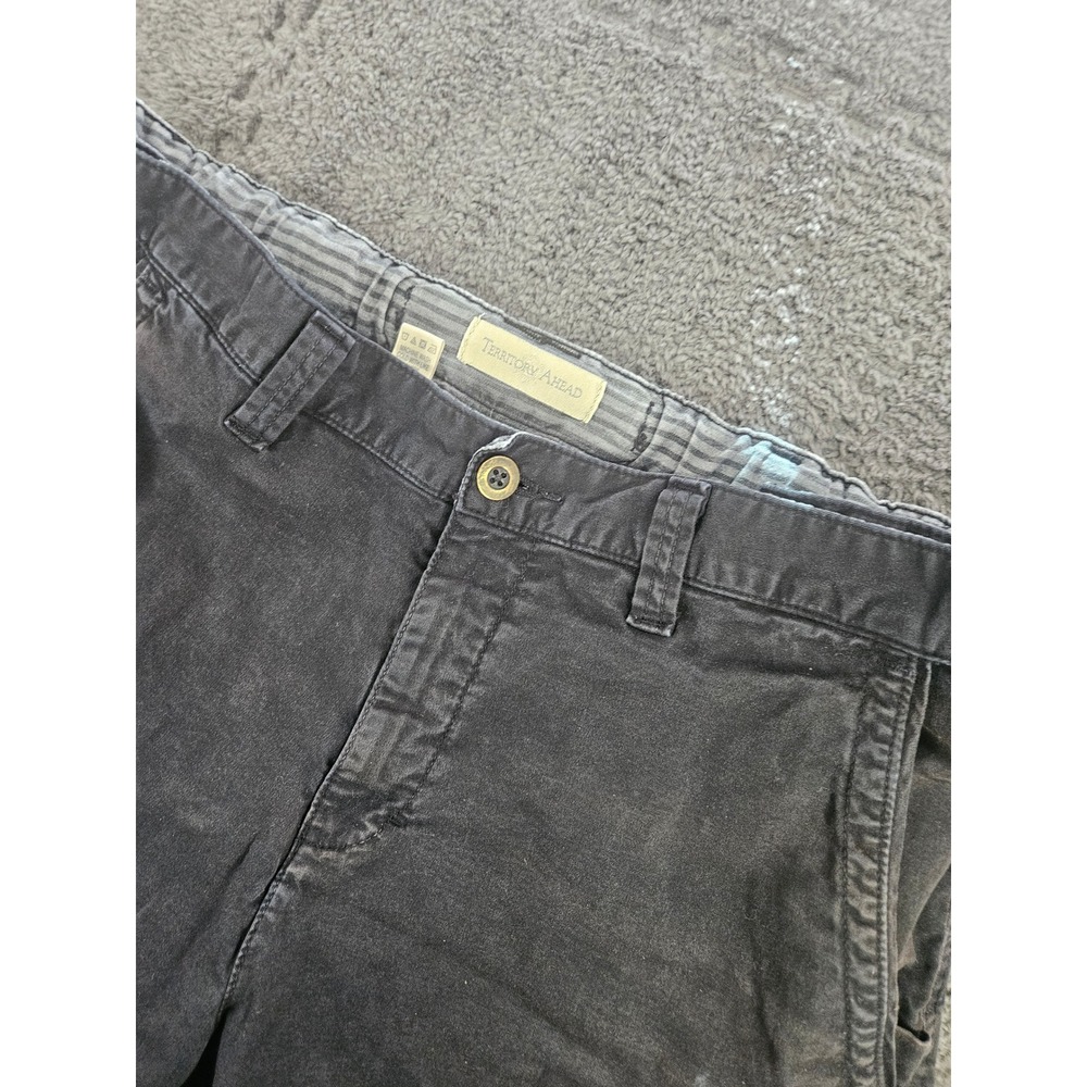 Territory Ahead Shorts Mens 32 Black Canvas Rugged Outdoor Flat Front 126039